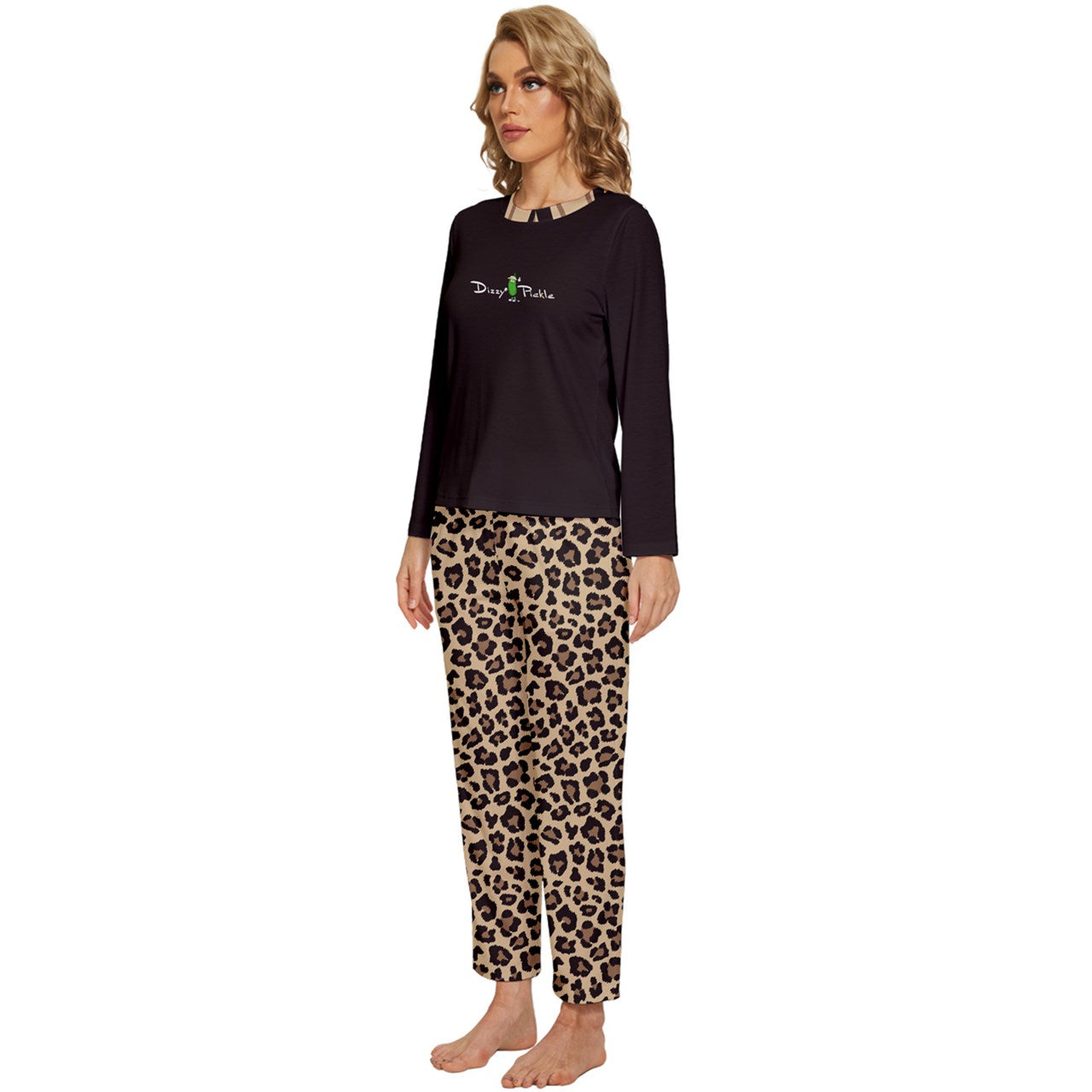 Dizzy Pickle Amber BBT Women's Pickleball Long Sleeve Lightweight Cropped Pajamas Set