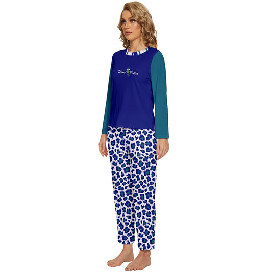 Dizzy Pickle Amber NBT Women's Pickleball Long Sleeve Lightweight Cropped Pajamas Set