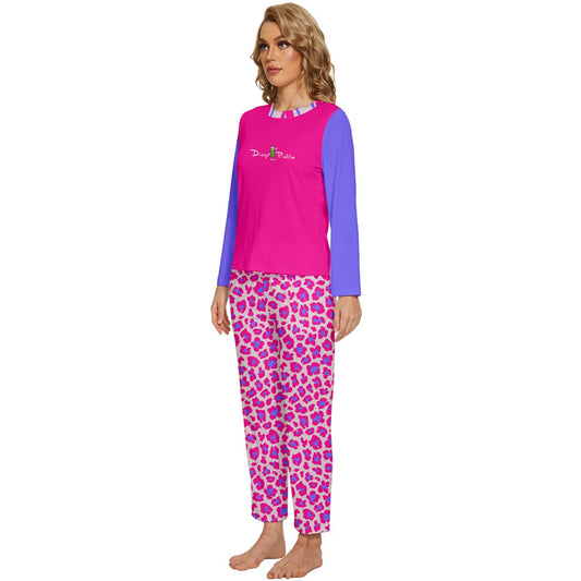 Dizzy Pickle Amber PPC Women's Pickleball Long Sleeve Lightweight Cropped Pajamas Set