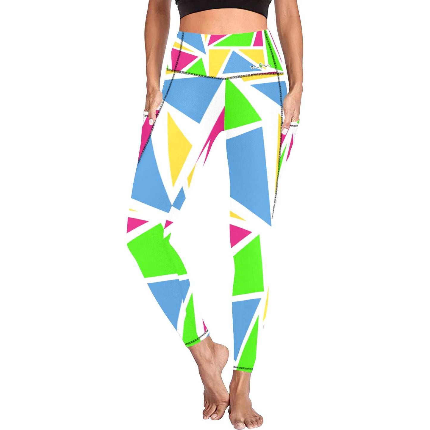 Dizzy Pickle Julie Shapes Women's Pickleball Performance Leggings (Ankle Length, High-Waisted, & Two Side Pockets)