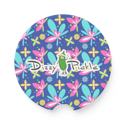 Dizzy Pickle Donna Blue Soapstone Car Coaster