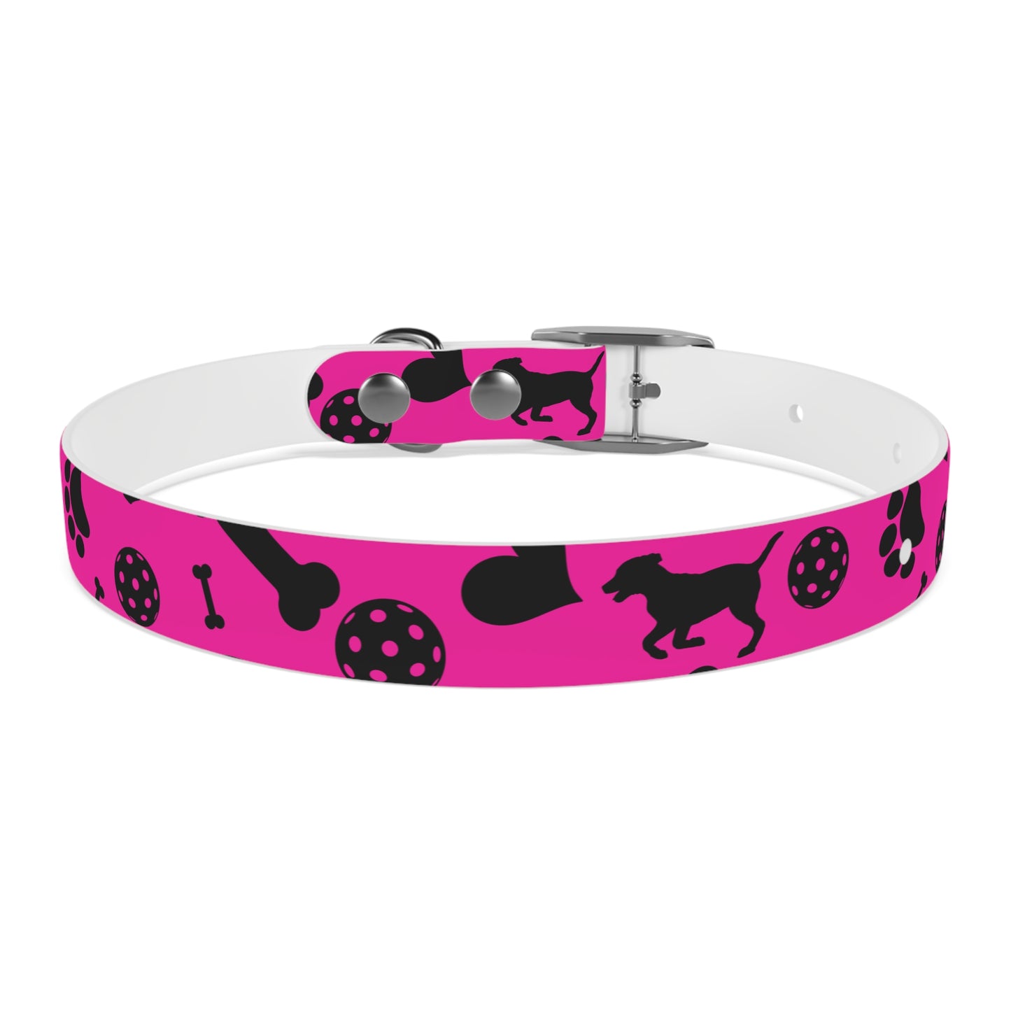 Dizzy Pickle Millie Pink Pickleball Dog Collar