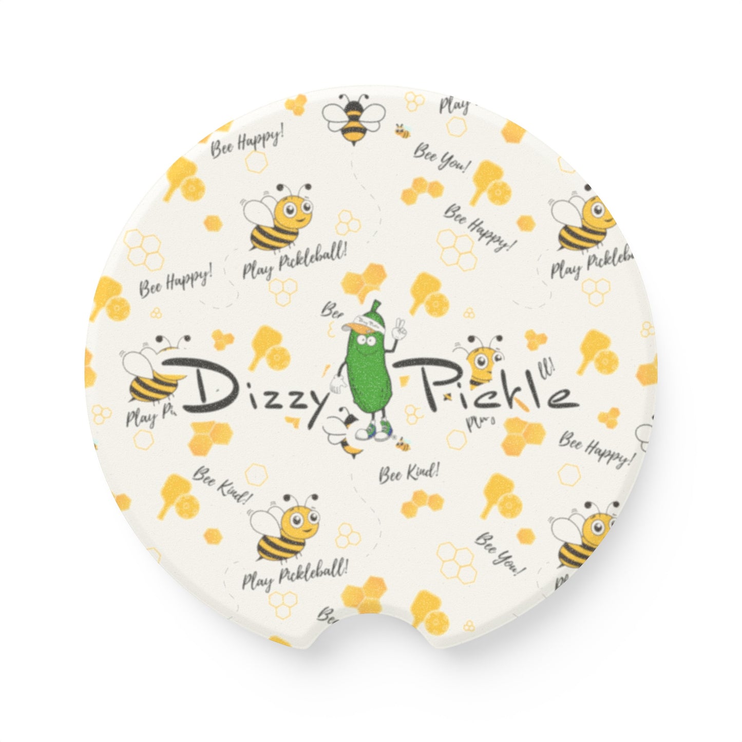 Dizzy Pickle Sandy Soapstone Car Coaster