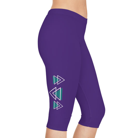 Dizzy Pickle Let's GEO Y5D1TP Women's Pickleball Knee-Length Mid-Rise Capris