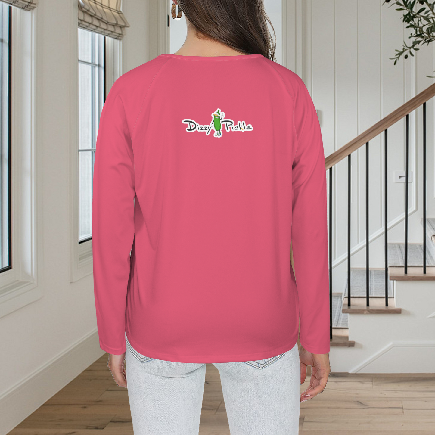Three Button Long Sleeve Watermelon