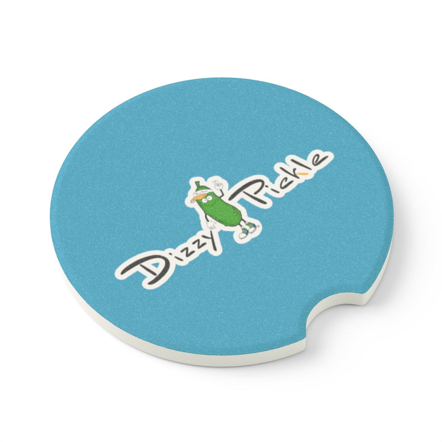 Dizzy Pickle DZY P Classic Turquoise Soapstone Car Coaster