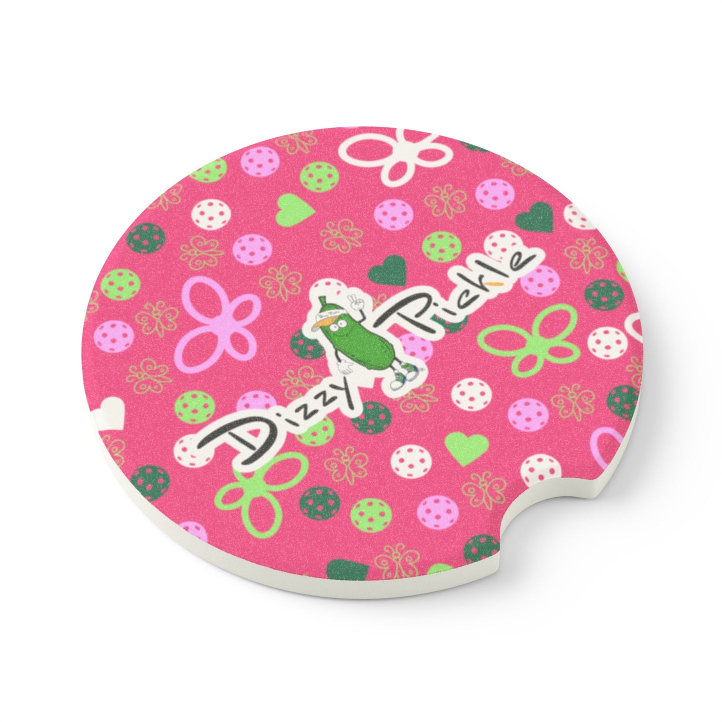 Dizzy Pickle Penny PG Soapstone Car Coaster