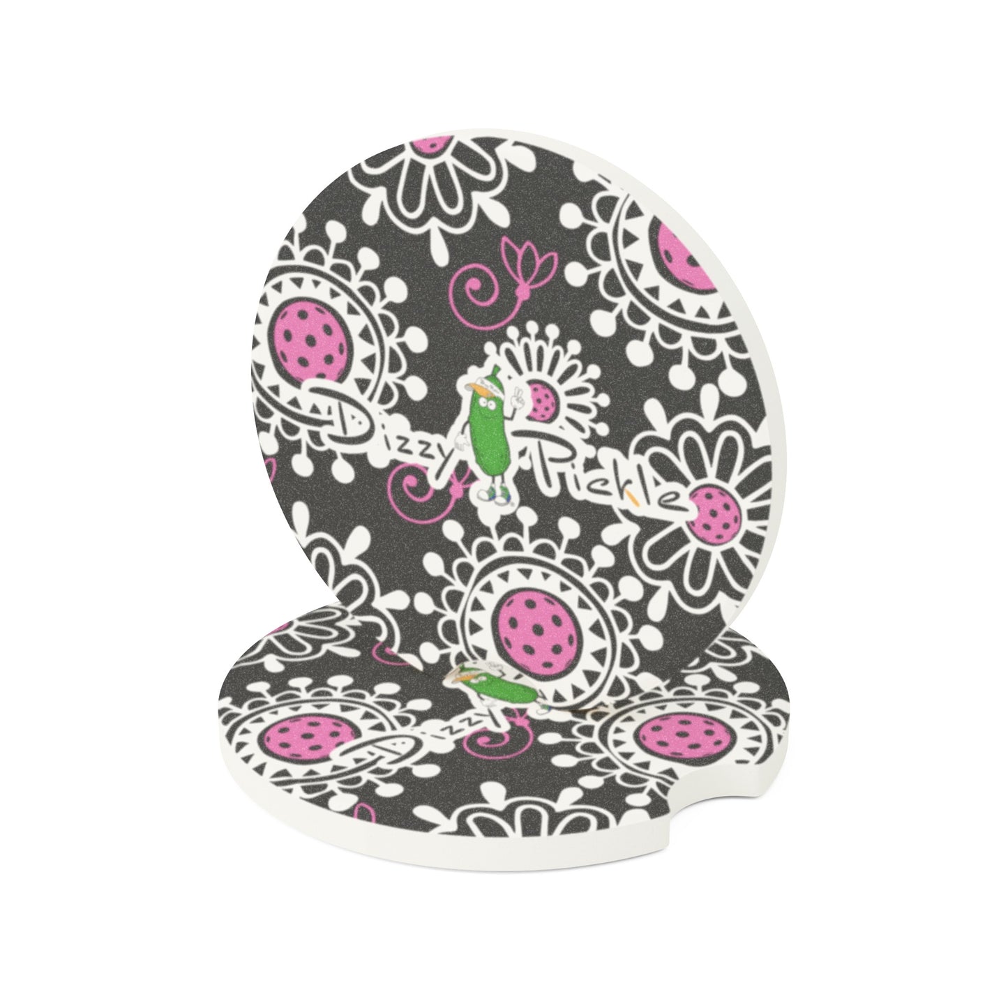 Dizzy Pickle Coming Up Daisies BP Soapstone Car Coaster