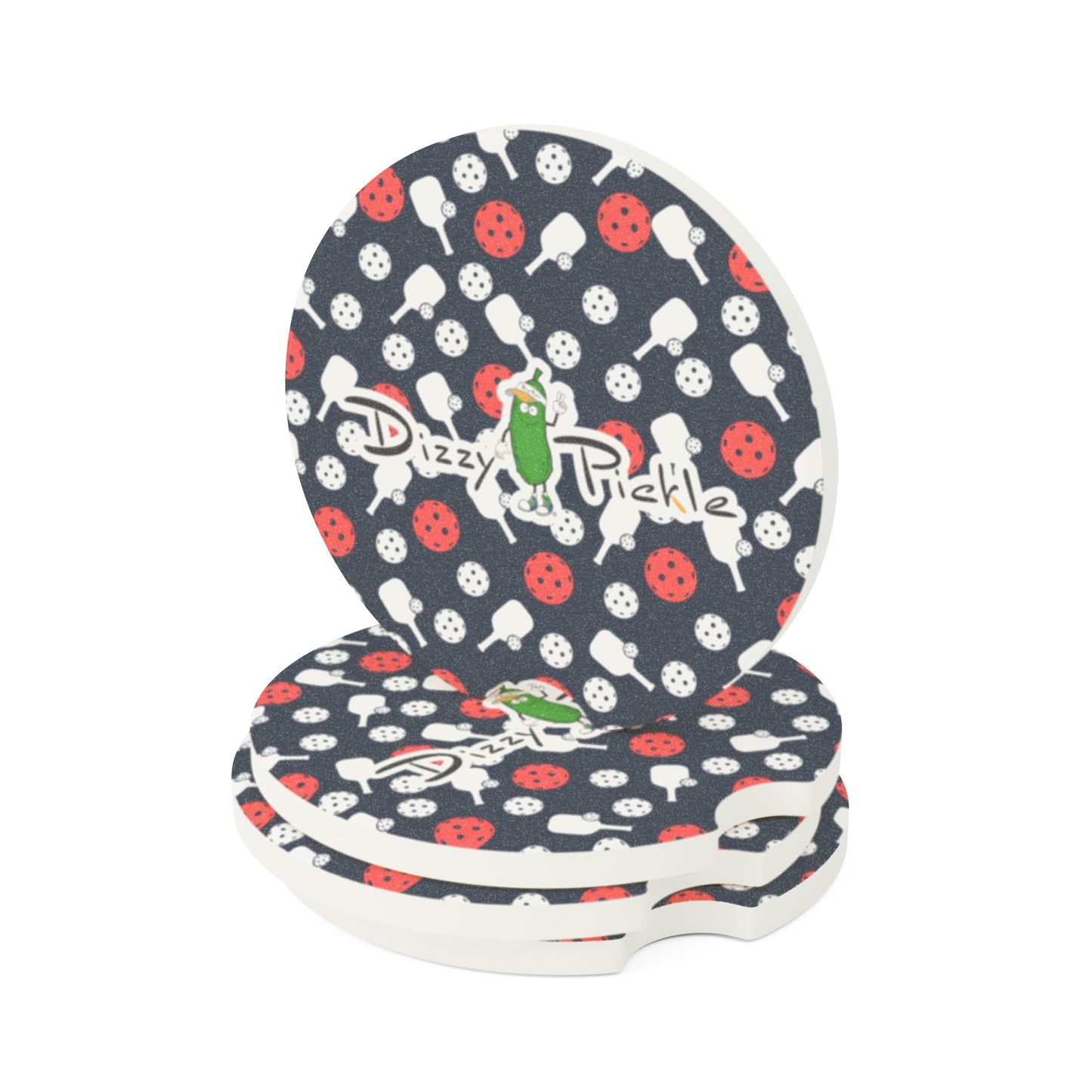 Dizzy Pickle Van Mini Paddles and Balls Soapstone Car Coaster