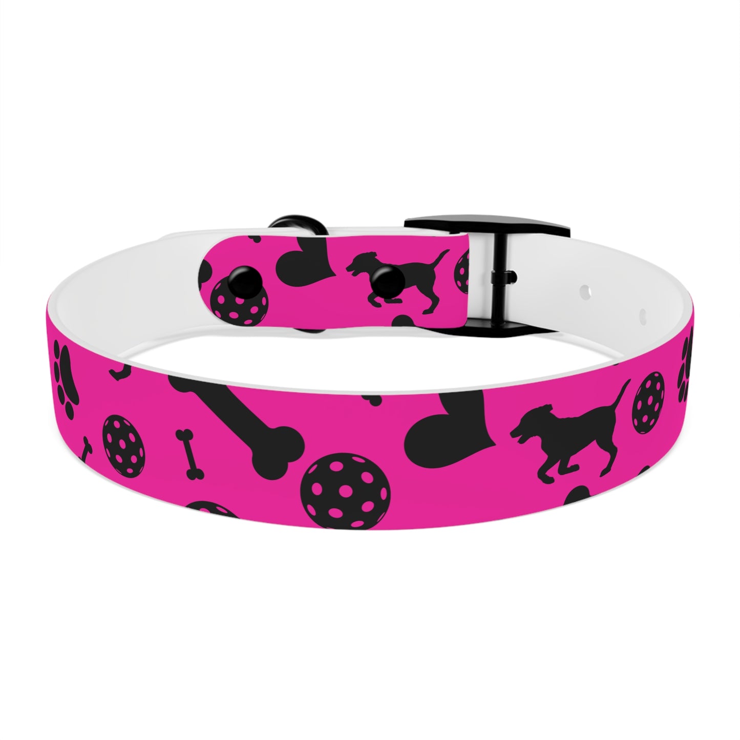 Dizzy Pickle Millie Pink Pickleball Dog Collar