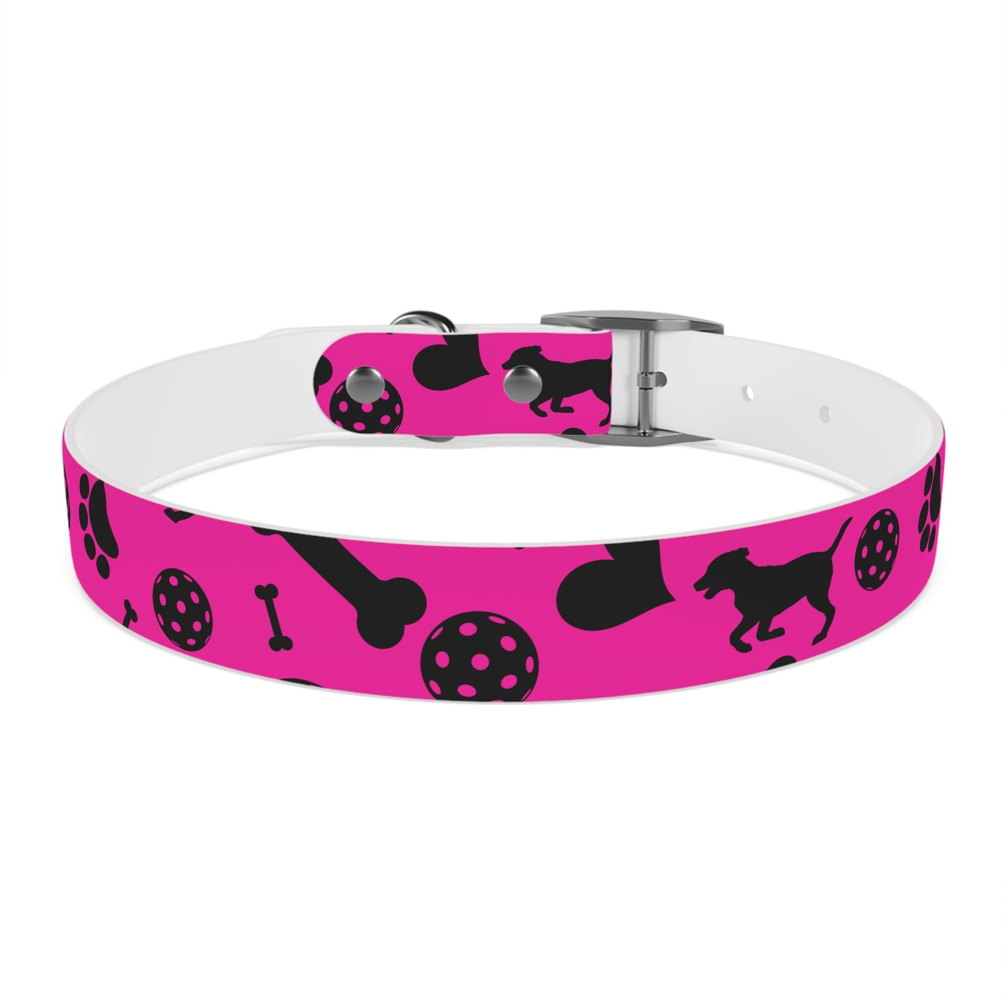 Dizzy Pickle Millie Pink Pickleball Dog Collar