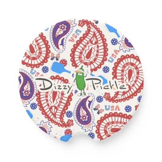 Dizzy Pickle Freedom Soapstone Car Coaster