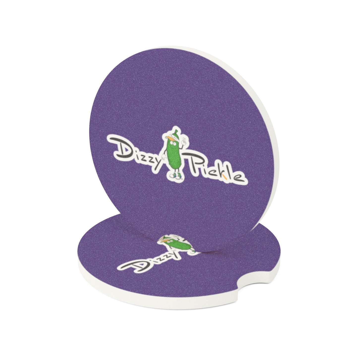 Dizzy Pickle DZY P Classic Purple Soapstone Car Coaster