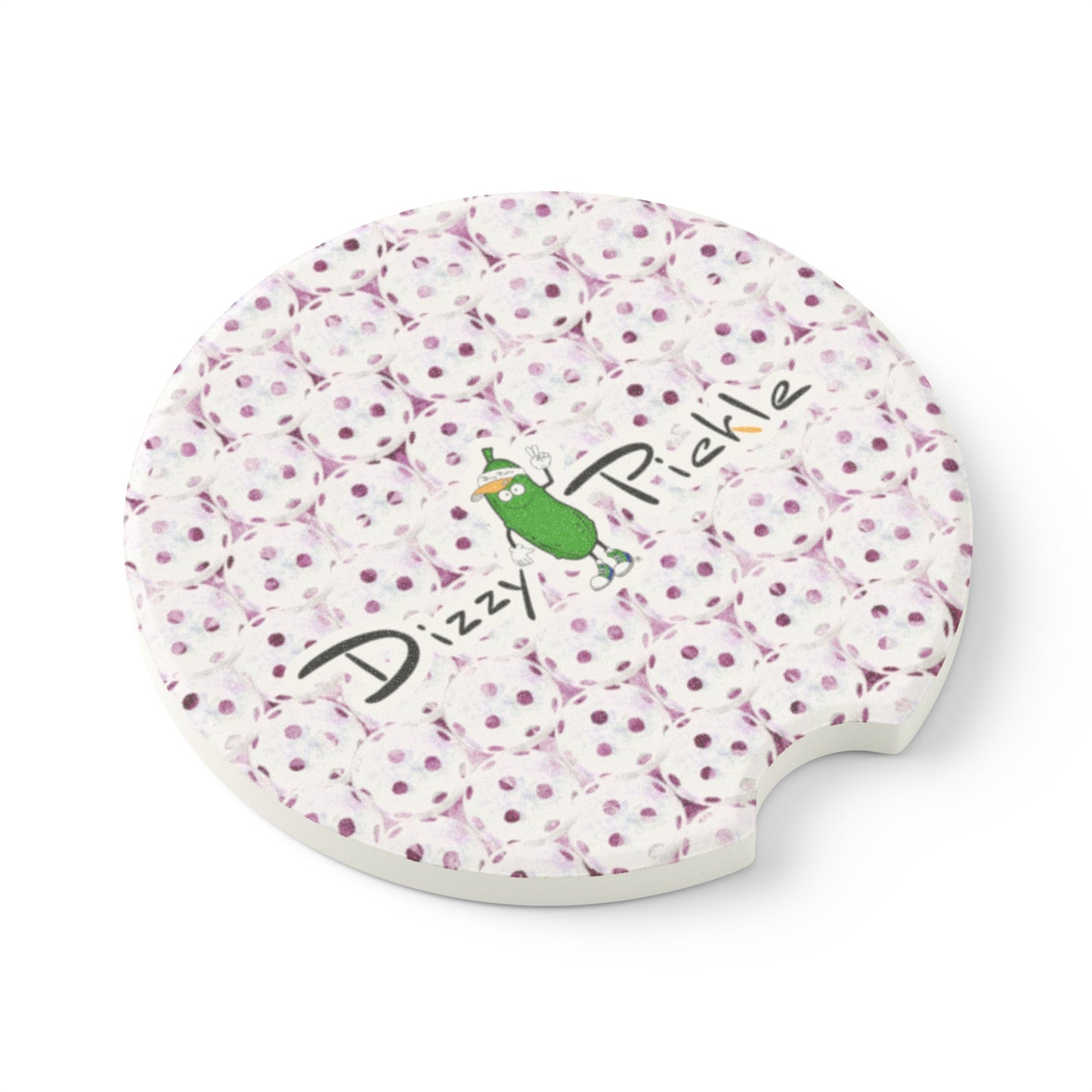 Dizzy Pickle Heidi RW Balls Soapstone Car Coaster