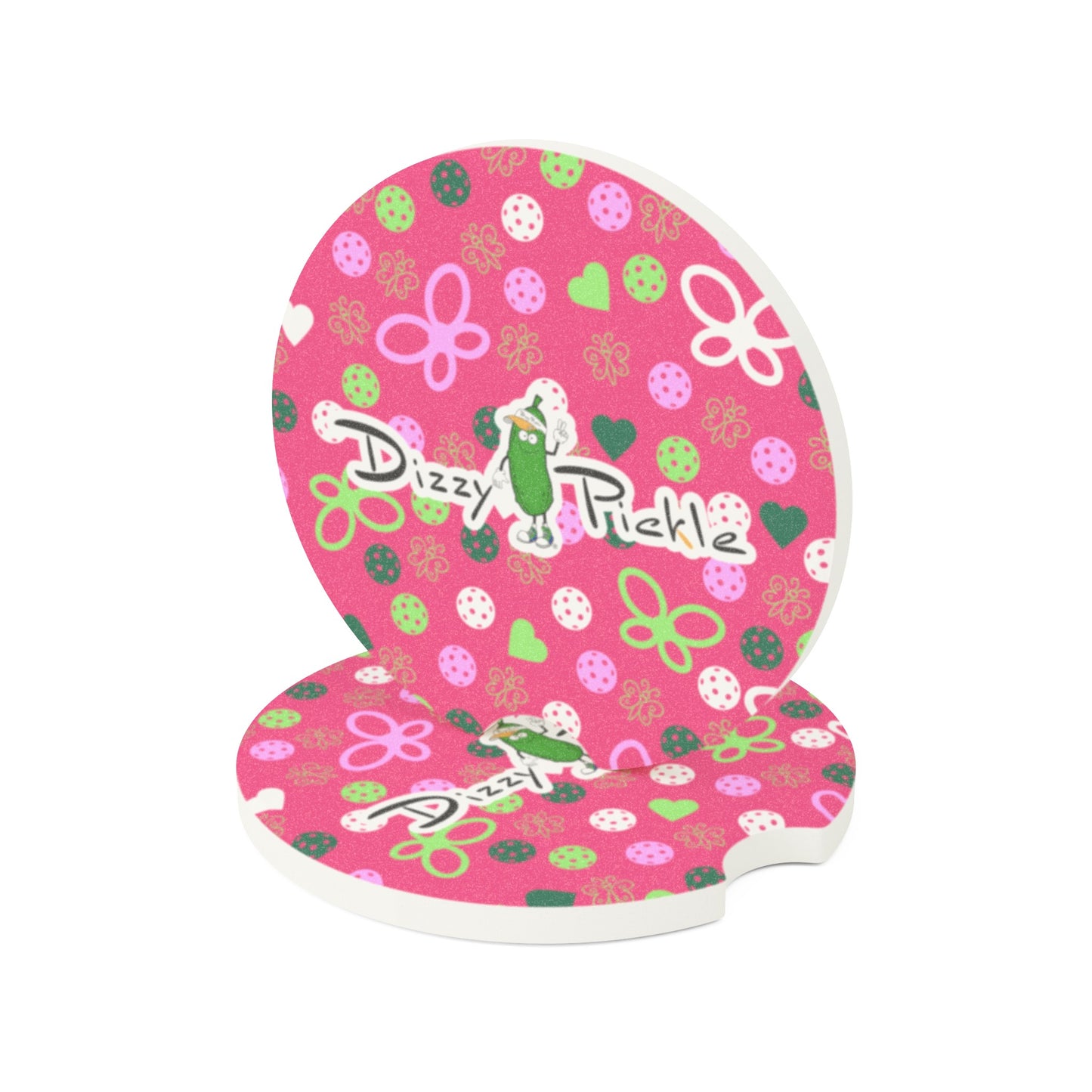 Dizzy Pickle Penny PG Soapstone Car Coaster