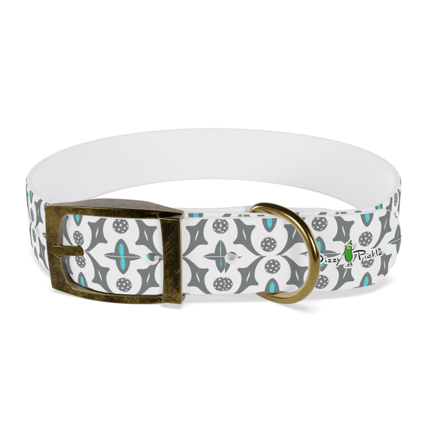 Dizzy Pickle Shelby White Pickleball Dog Collar