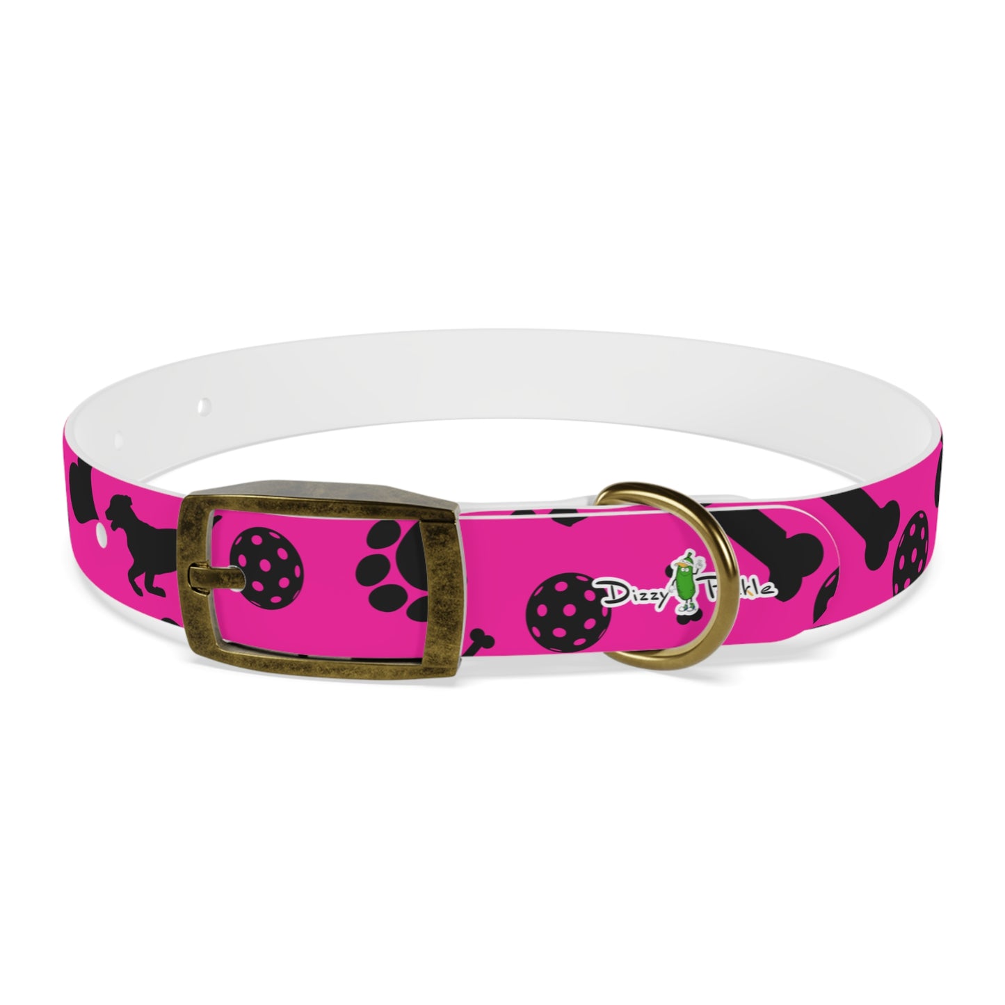 Dizzy Pickle Millie Pink Pickleball Dog Collar