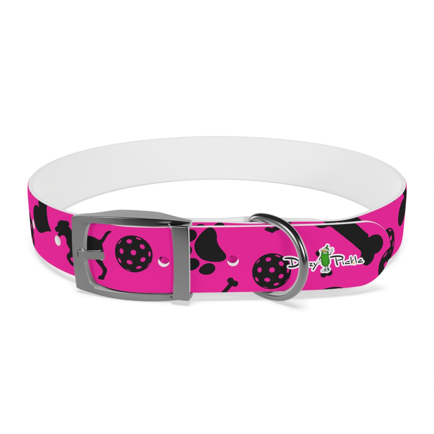 Dizzy Pickle Millie Pink Pickleball Dog Collar