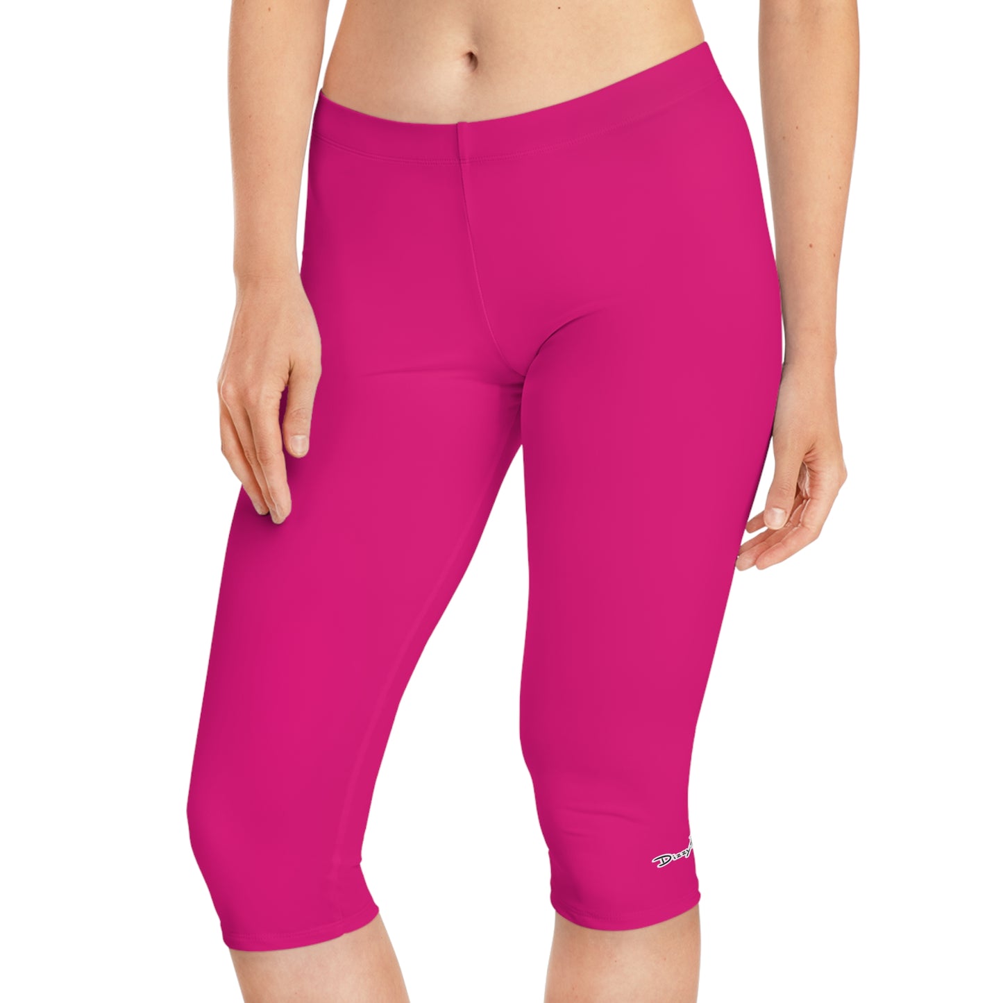 Dizzy Pickle DZY P Classic Hot Pink Women's Pickleball Knee-Length Mid-Rise Capris