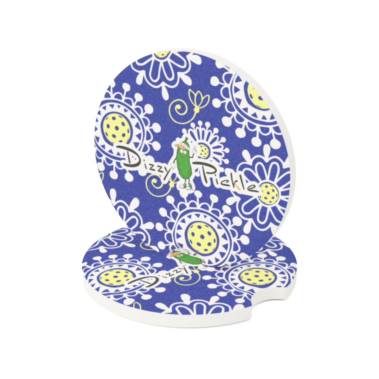 Dizzy Pickle Coming Up Daisies BY Soapstone Car Coaster