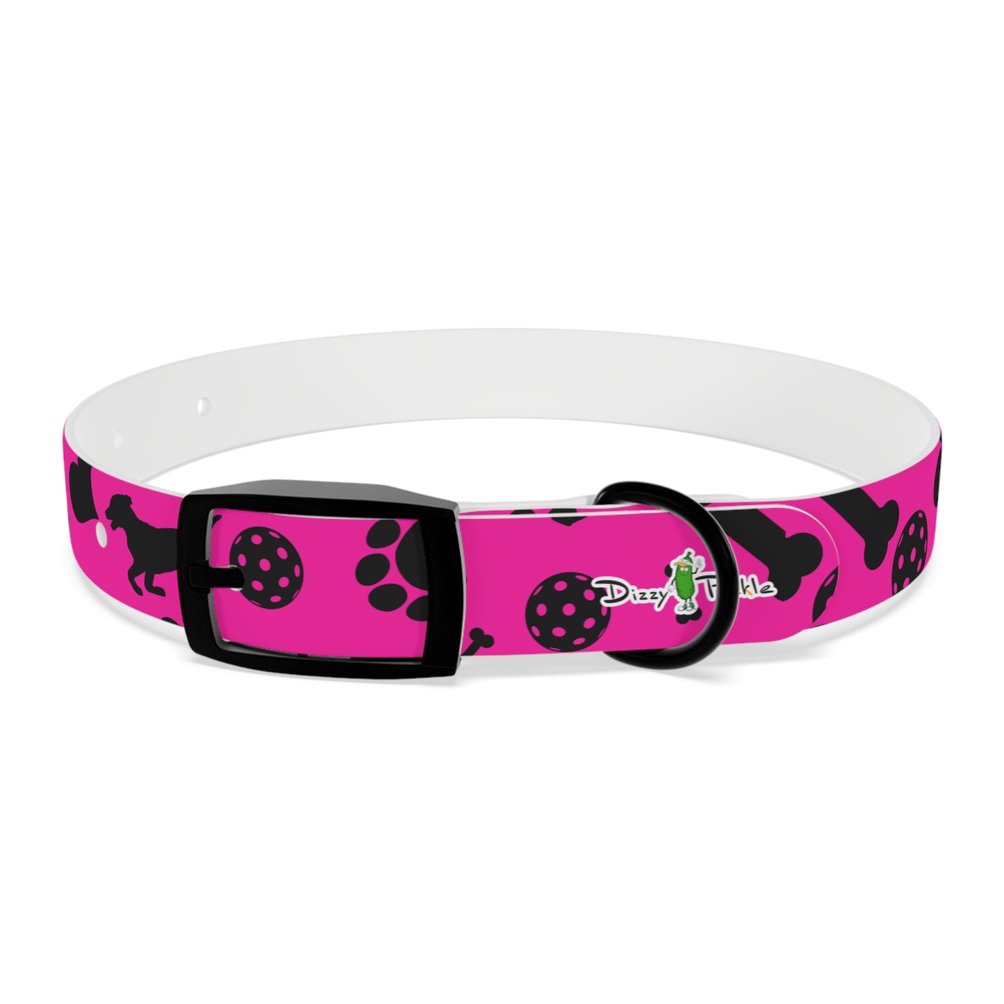 Dizzy Pickle Millie Pink Pickleball Dog Collar