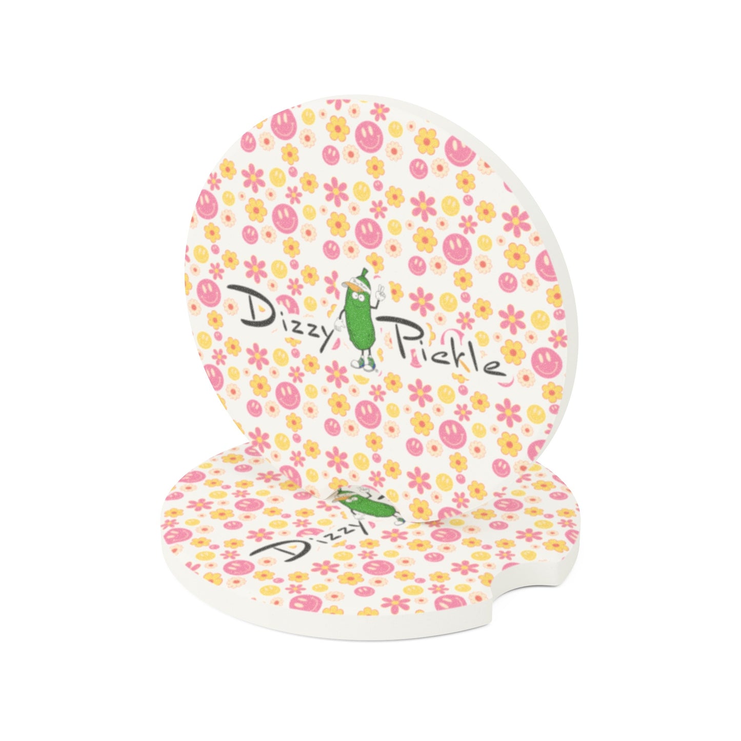 Dizzy Pickle Joy Soapstone Car Coaster