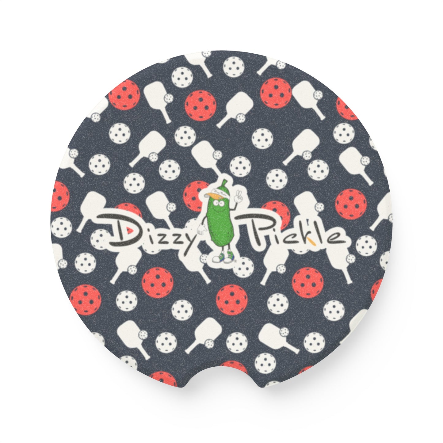 Dizzy Pickle Van Mini Paddles and Balls Soapstone Car Coaster