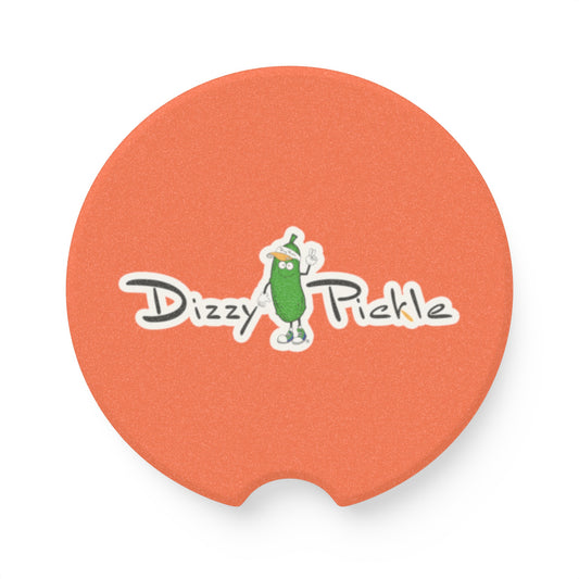 Dizzy Pickle DZY P Classic Orange Soapstone Car Coaster