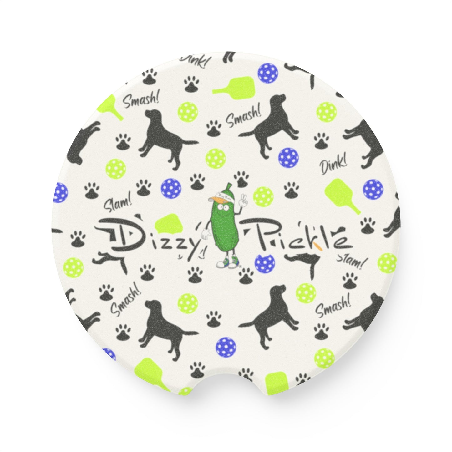 Dizzy Pickle Connie Soapstone Car Coaster