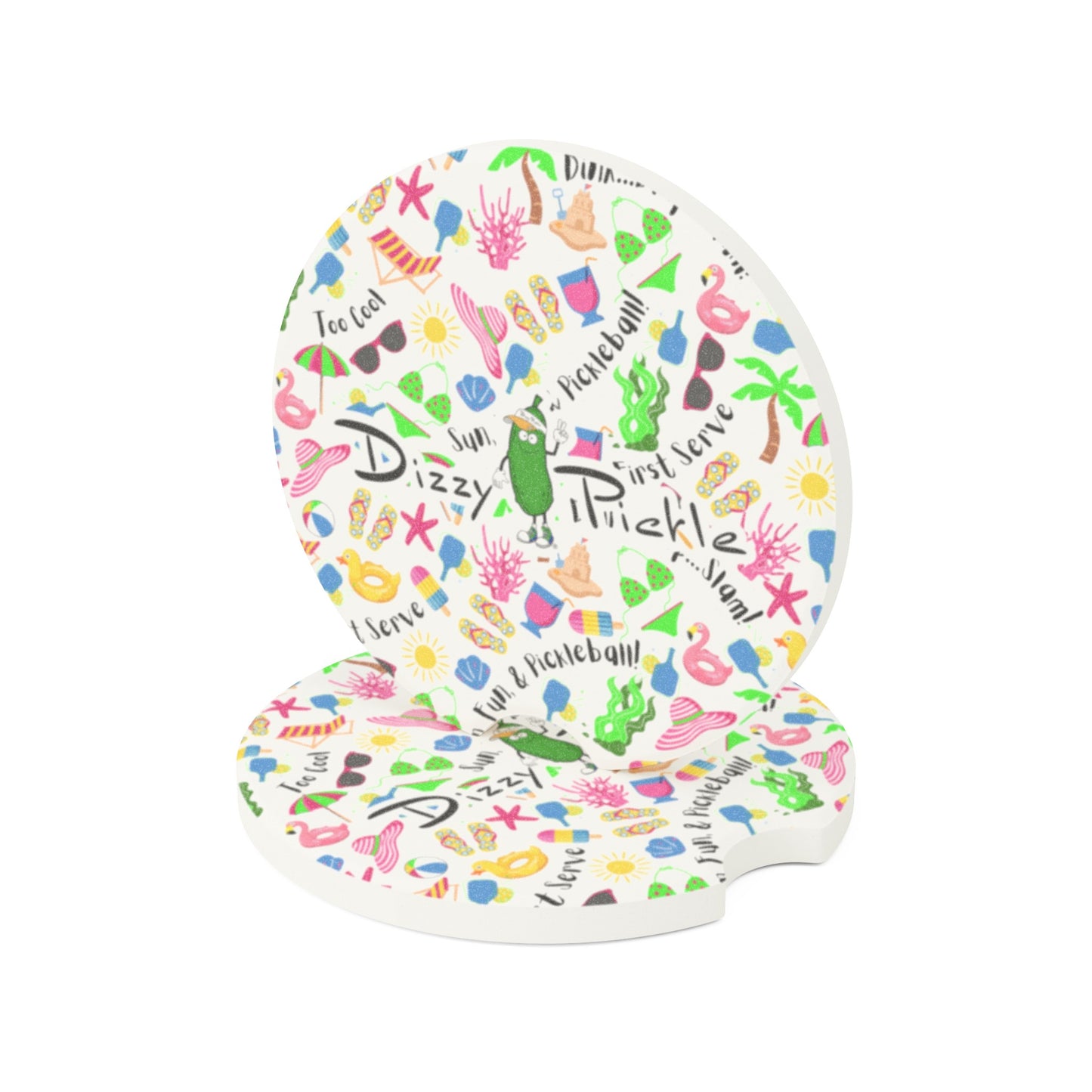 Dizzy Pickle Julie Soapstone Car Coaster