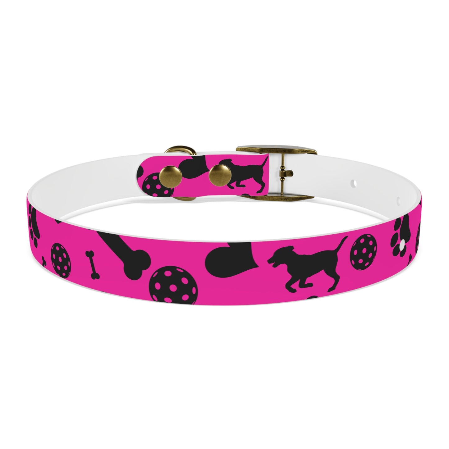 Dizzy Pickle Millie Pink Pickleball Dog Collar