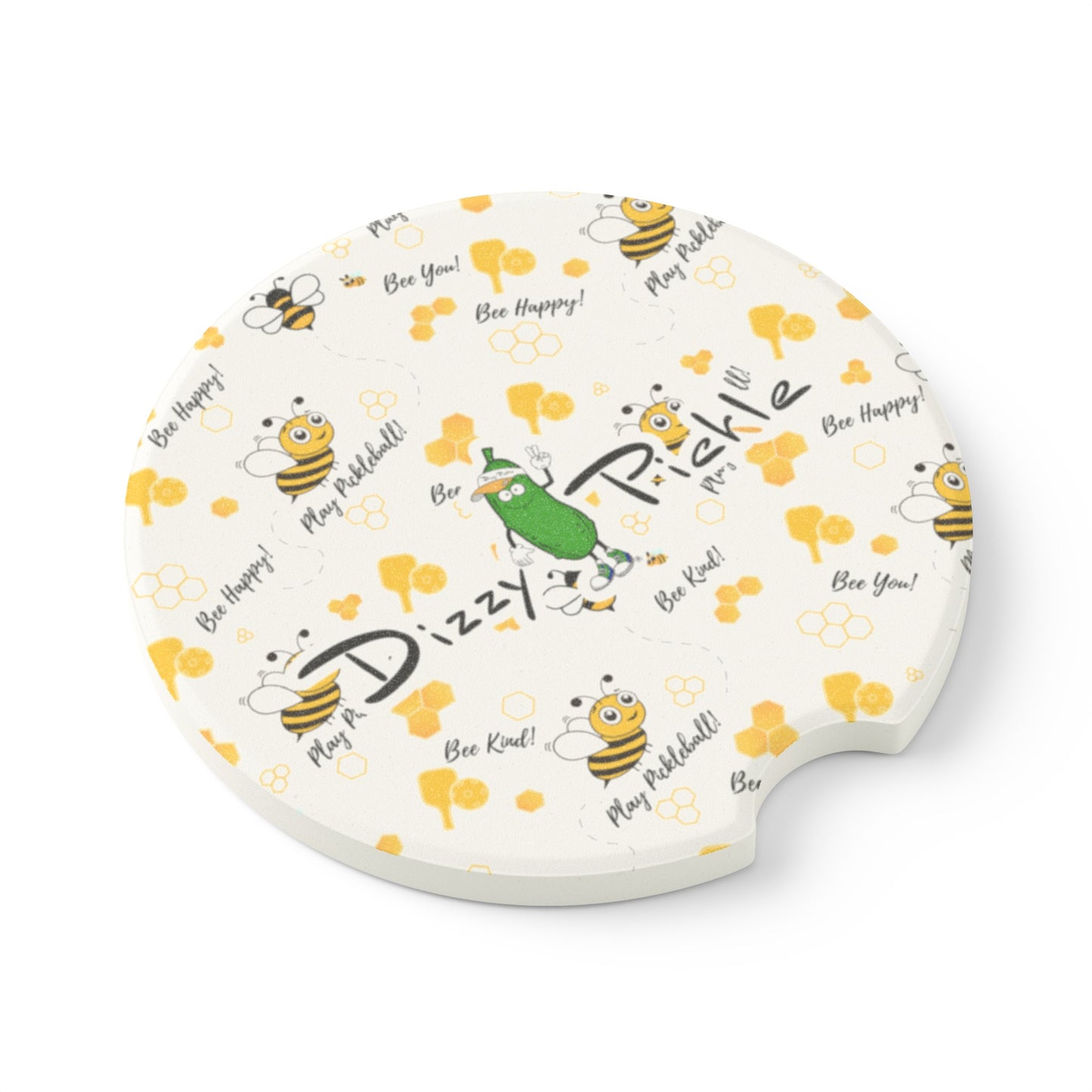 Dizzy Pickle Sandy Soapstone Car Coaster