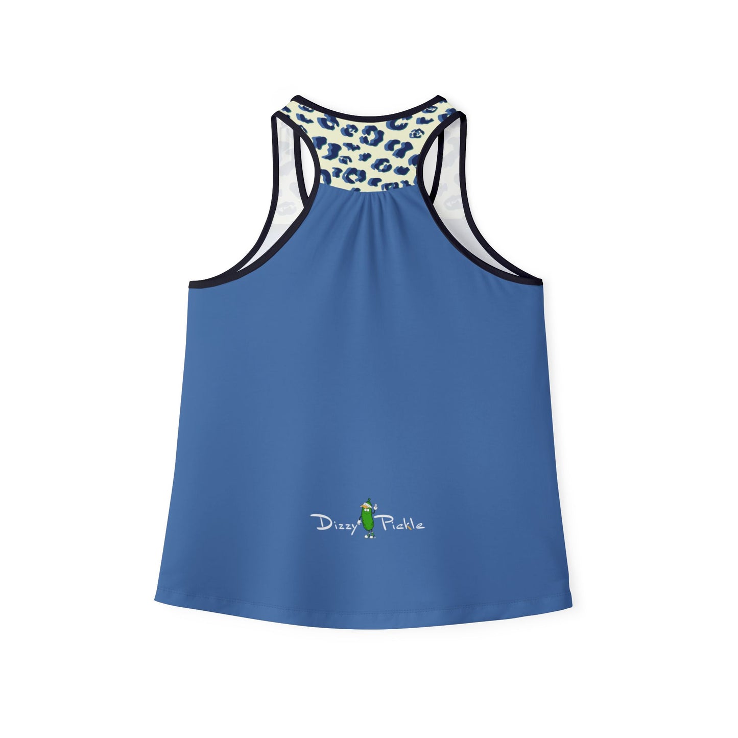 Dizzy Pickle Anne Leopard Print Women's Pickleball Peak Performance Racerback Tank Top