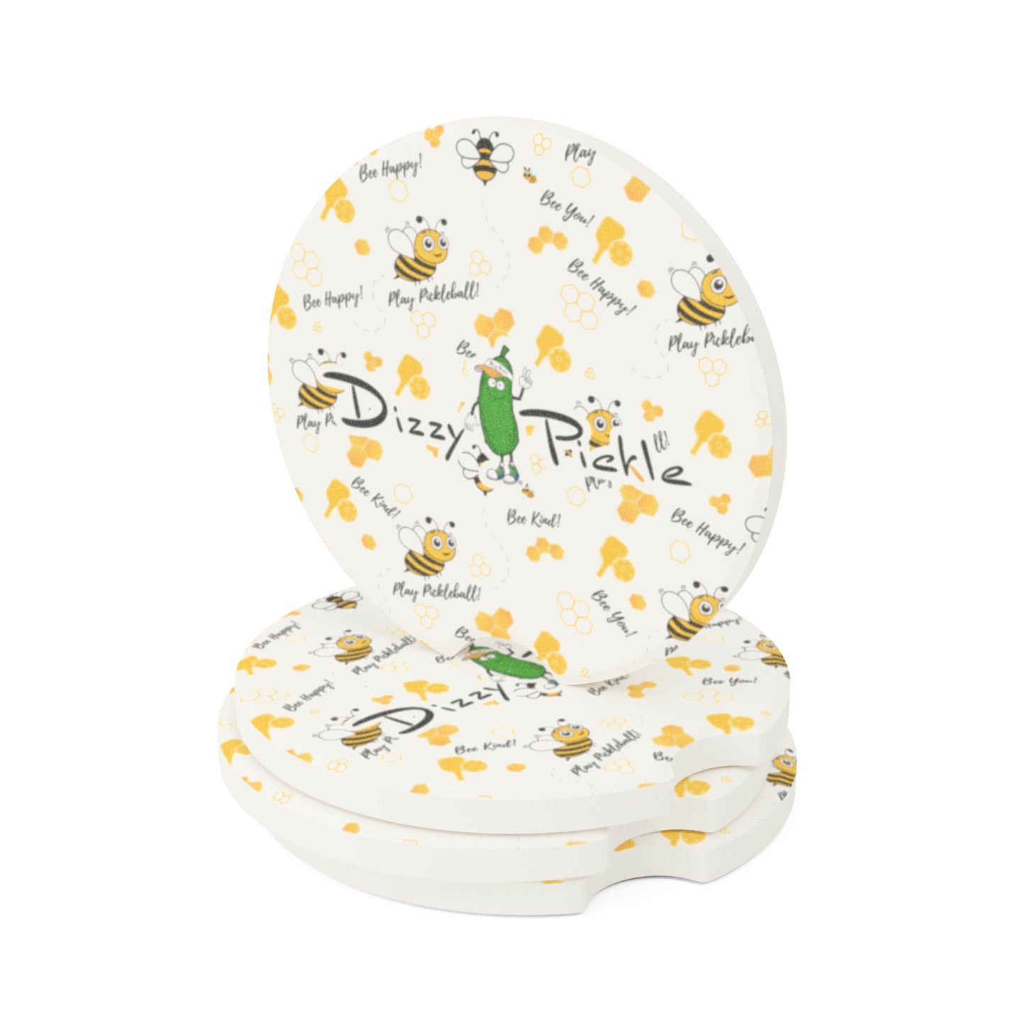 Dizzy Pickle Sandy Soapstone Car Coaster