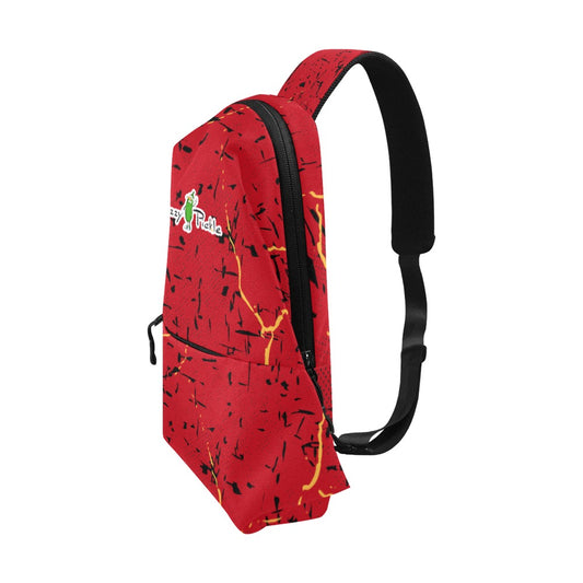 Dizzy Pickle Lynne Red Pickleball Utility Crossbody Single-Shoulder Bag