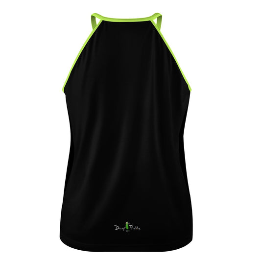 Dizzy Pickle Believe Black Women's Pickleball Crew Neck Vest