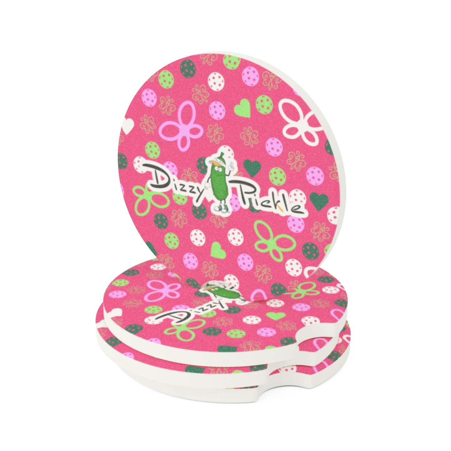 Dizzy Pickle Penny PG Soapstone Car Coaster