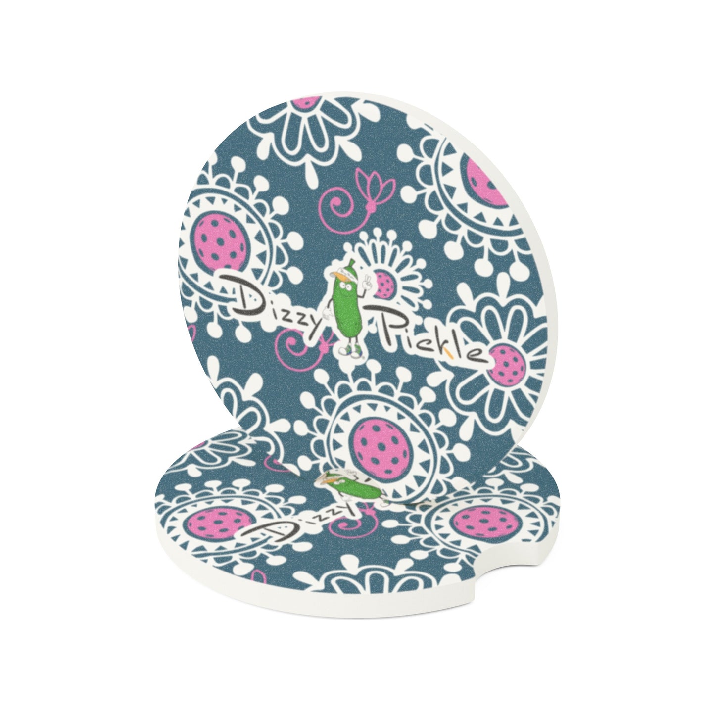 Dizzy Pickle Coming Up Daisies TP Soapstone Car Coaster