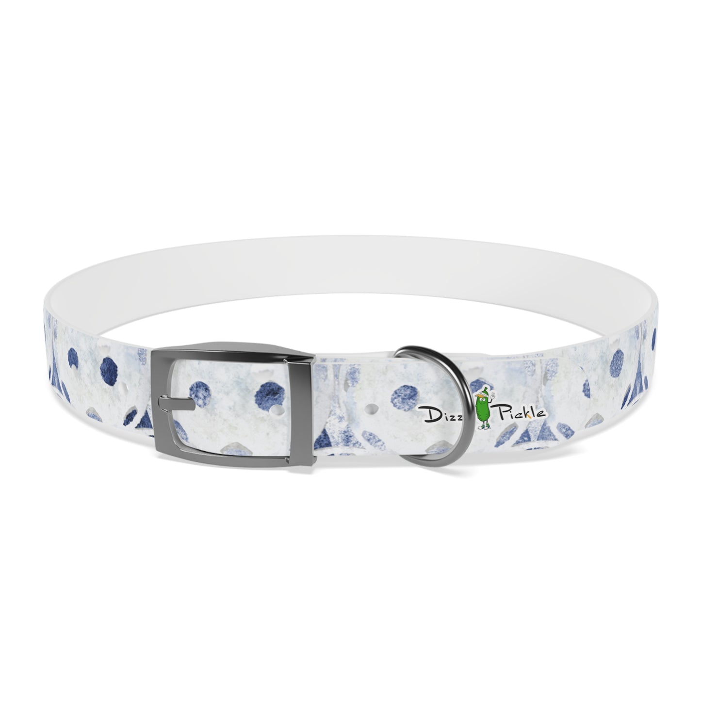 Dizzy Pickle Heidi BW Balls Pickleball Dog Collar