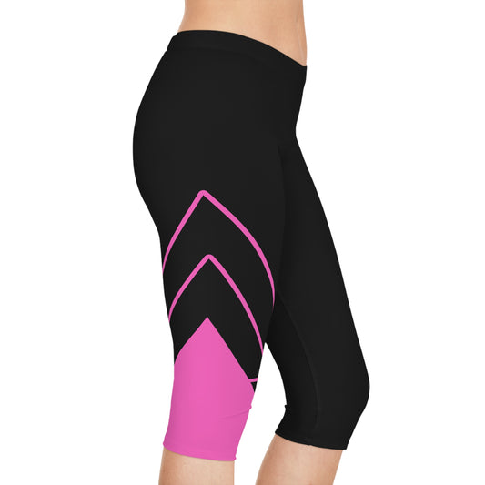 Dizzy Pickle Let's GEO YV31PB Women's Pickleball Knee-Length Mid-Rise Capris