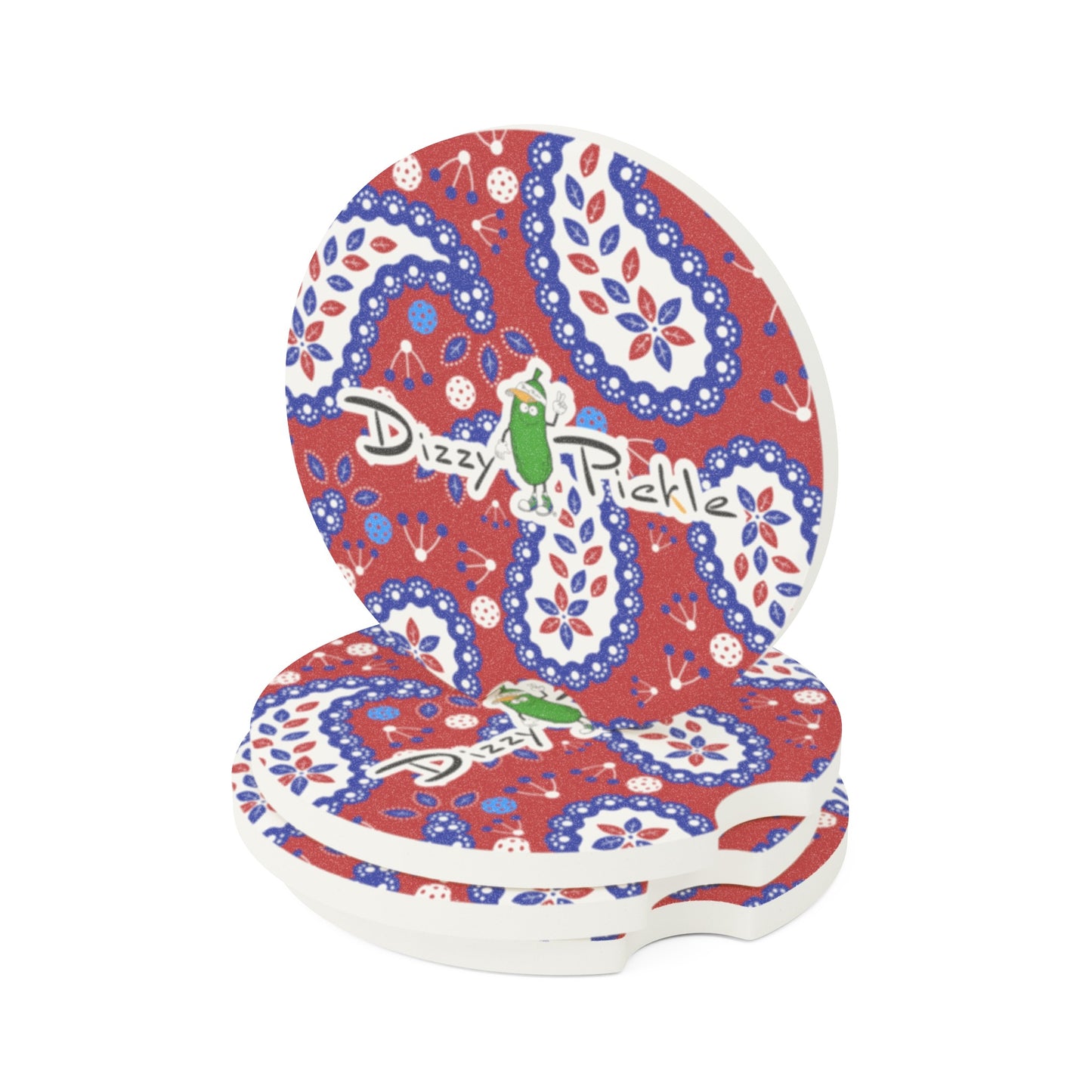 Dizzy Pickle Martha Soapstone Car Coaster