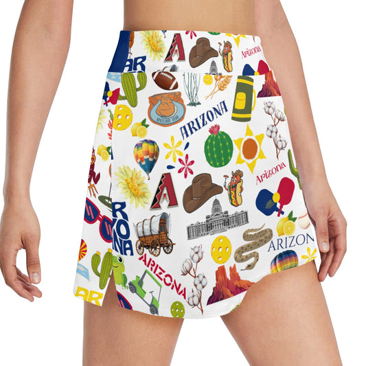 Dizzy Pickle Arizona Women's Pickleball 18" Athletic Skort with Inner Shorts and Two Ball Pockets