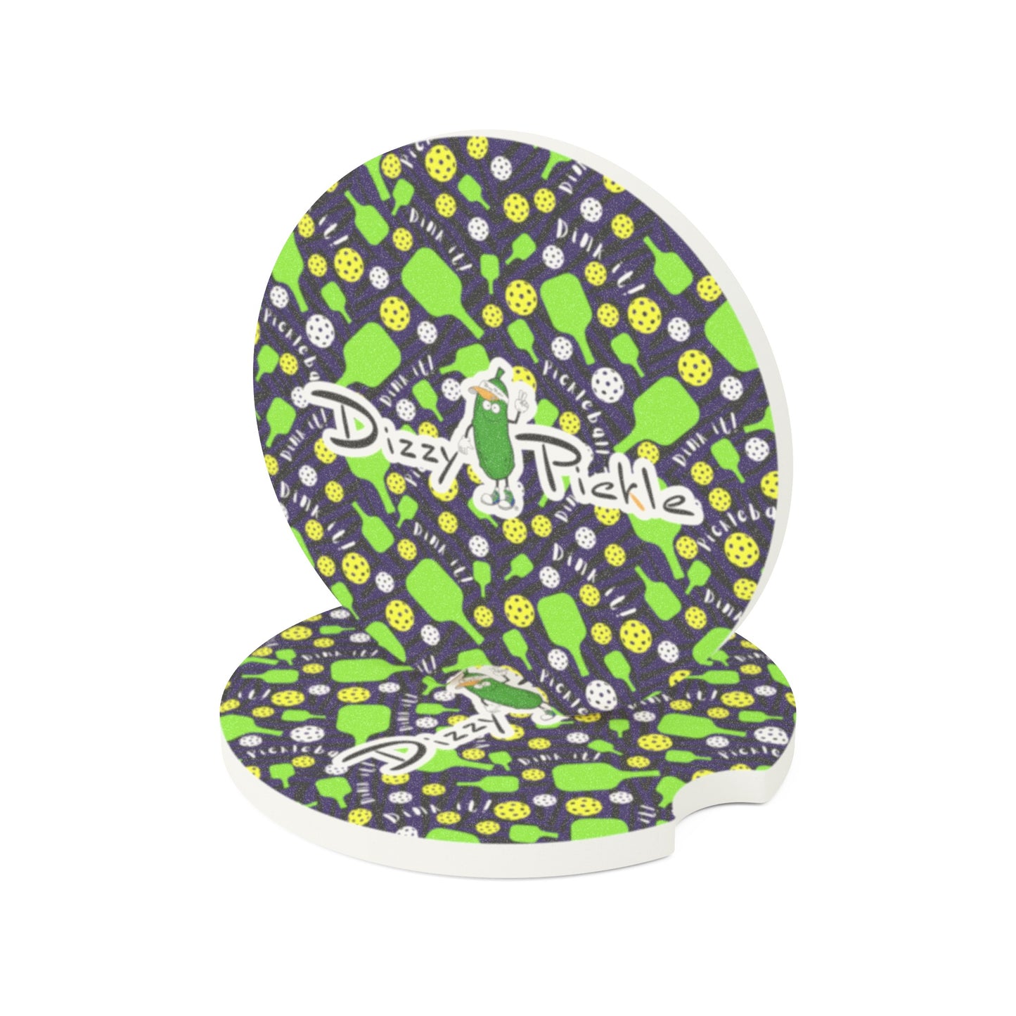 Dizzy Pickle Dinking Diva BG Soapstone Car Coaster