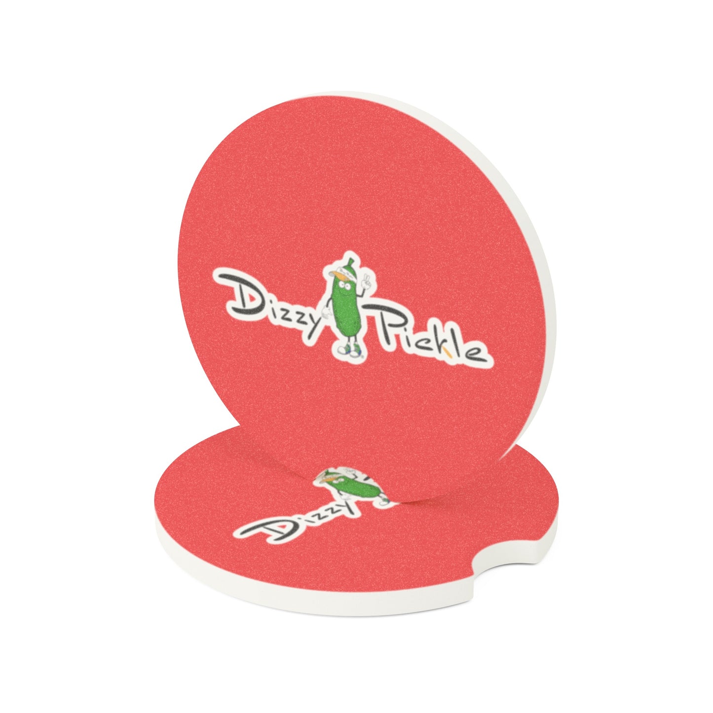 Dizzy Pickle DZY P Classic Red Soapstone Car Coaster