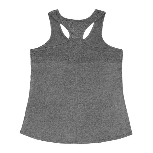 Dizzy Pickle DZY P Classic Dark Gray Women's Double Cross-Strap Racerback Sports Top