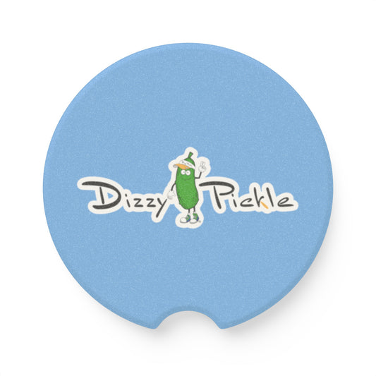 Dizzy Pickle DZY P Classic Light Blue Soapstone Car Coaster