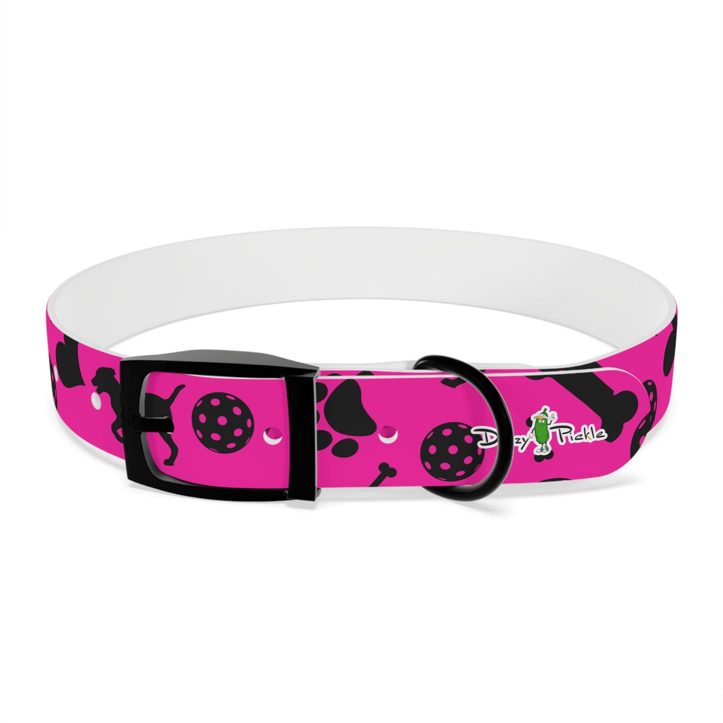 Dizzy Pickle Millie Pink Pickleball Dog Collar