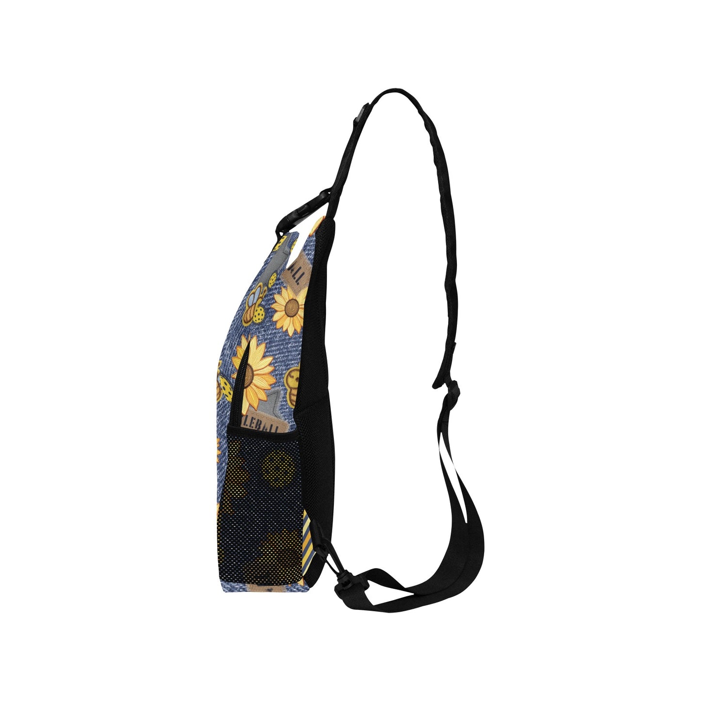 Dizzy Pickle Amy Sunflowers Pickleball Grab-N-Go Crossbody Casual Chest Bag