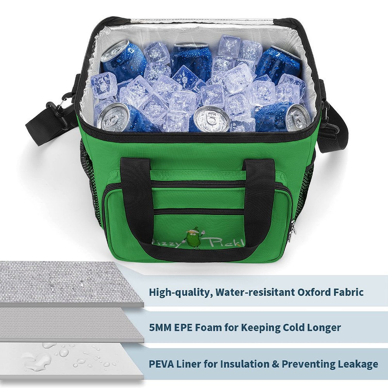 Custom Large Insulated Cooler Bag Thermal Tote With Shoulder