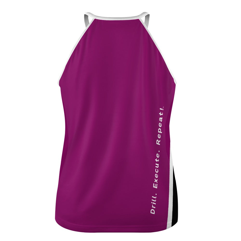 Dizzy Pickle Performance DS Women's Pickleball Sleeveless Crew Neck Vest Magenta Black